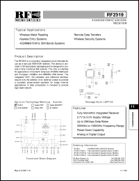 RF2919 Datasheet