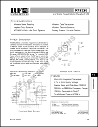 RF2926PCBA Datasheet