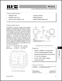 RF2938PCBA Datasheet