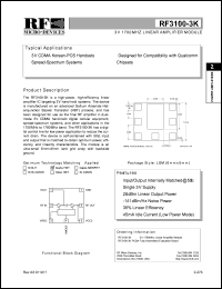 RF3100-3KPCBA Datasheet