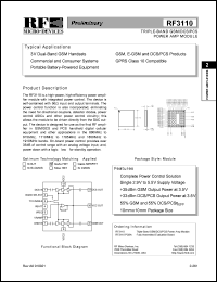 RF3110PCBA Datasheet