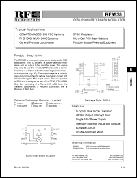 RF9938 Datasheet