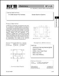 RF3120 Datasheet