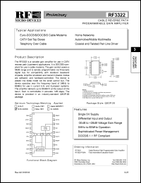 RF3322PCBA Datasheet