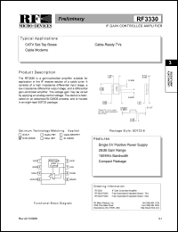 RF3330PCBA Datasheet