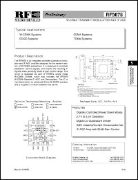 RF9678 Datasheet