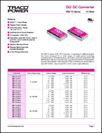 TEN15-2422 Datasheet