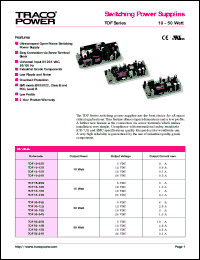 TOF50-15S Datasheet