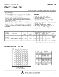 M5M5V416BUG-70HI Datasheet