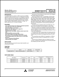 M5M5Y5672TG-20 Datasheet