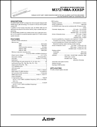 M37274MA-XXXSP Datasheet