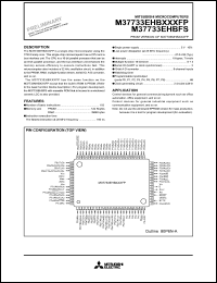 M37733EHBXXXFP Datasheet
