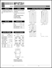MF1073S-1 Datasheet