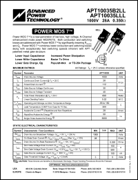 APT10035JFLL Datasheet