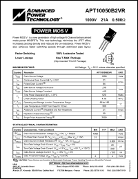 APT10050B2VFR Datasheet