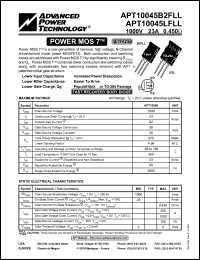 APT10045LLL Datasheet