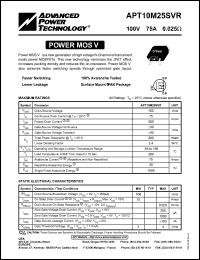 APT10M25BVR Datasheet