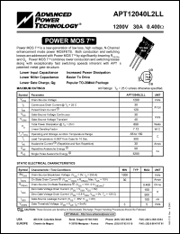 APT12040L2LL Datasheet