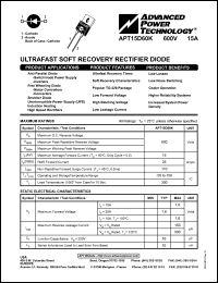 APT15D60BCA Datasheet