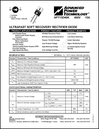 APT15D40BCT Datasheet