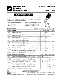 APT40GT60BR Datasheet