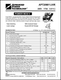 APT20M11JVFR Datasheet