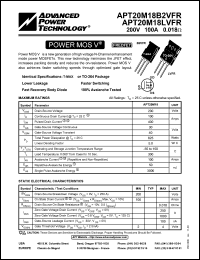 APT20M18B2VFR Datasheet