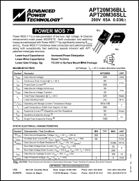 APT20M36SFLL Datasheet