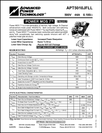 APT5014LLC Datasheet