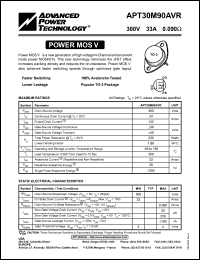 APT30M90AVR Datasheet