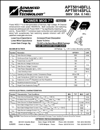 APT5014BFLL Datasheet