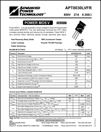 APT8030JVFR Datasheet