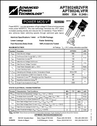 APT8024B2FLL Datasheet