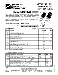 APT8024B2LL Datasheet