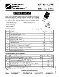 APT8018L2VR Datasheet