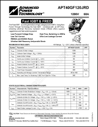 APT40GF120JRD Datasheet