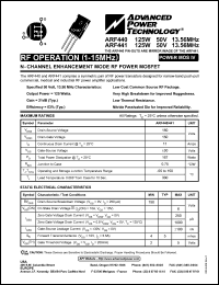 ARF440 Datasheet