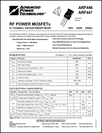 ARF447 Datasheet