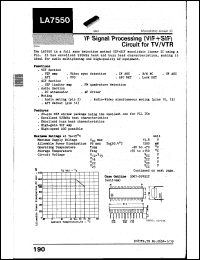 LA7550 Datasheet
