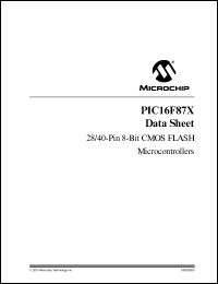 PIC16F873T-04I/SP Datasheet