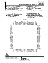 SN74ACT3622-30PCB Datasheet