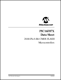 PIC16F874T-10/SP Datasheet