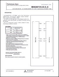 MH64S72VJG-6 Datasheet