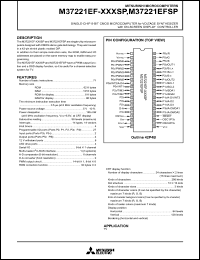 M37221EF-XXXSP Datasheet