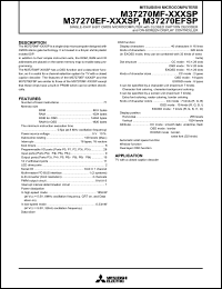 M37270EFSP Datasheet