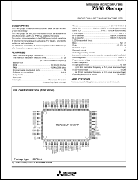 M37560MD-XXXFP Datasheet