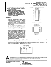 SNJ54AC574FK Datasheet
