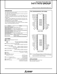 M37478E8-XXXFP Datasheet