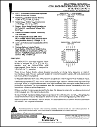 SNJ54LVC573AFK Datasheet