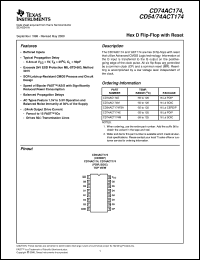 CD54ACT174F3A Datasheet